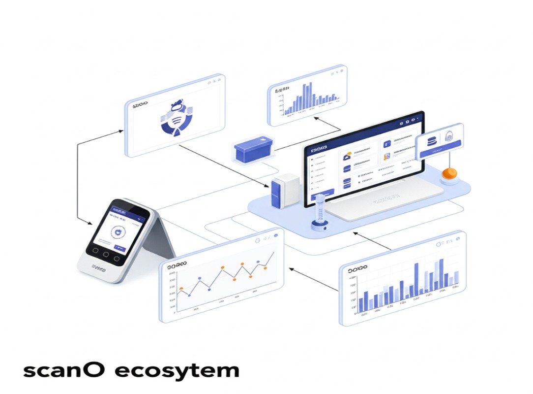 scanO Ecosystem showing various aspects of scanO using AI